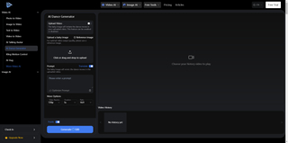 AI Facefy Dance Video Generator screenshot