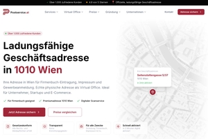 Postservice.at screenshot