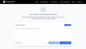 Turnitin AI Detector screenshot