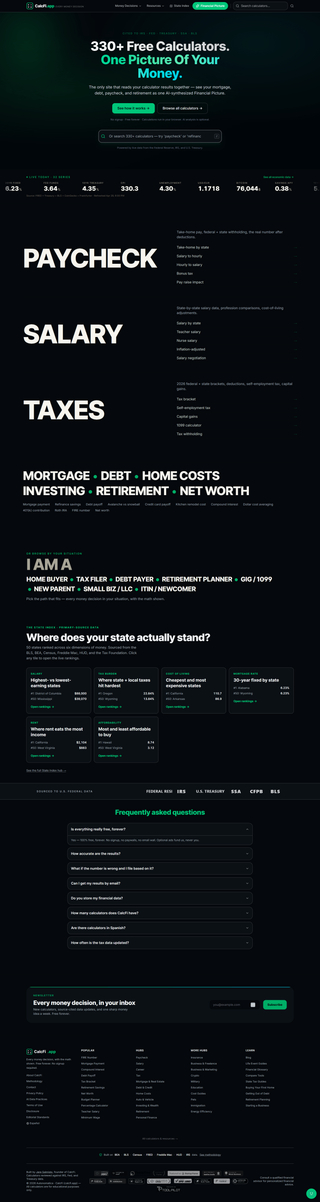 CalcFi screenshot