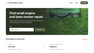 Small Engine Lookup screenshot