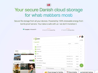 Onlime - Private and Secure Cloud Storage from Denmark screenshot