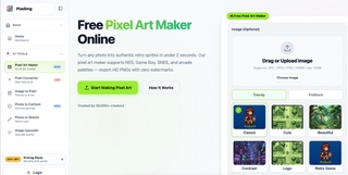 What is a pixel art maker screenshot