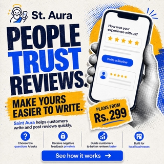 Saint Aura : The Smarter Way to Collect Customer Review with QR & AI-Assistance  screenshot
