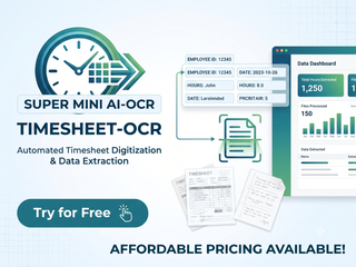 Timesheet AI-OCR : OCR built for paper attendance forms screenshot
