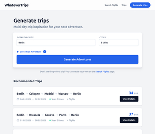 WhateverTrips screenshot