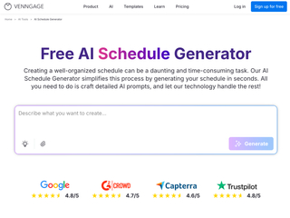 AI Schedule Generator : Turn your tasks and shifts into a clear, shareable schedule with AI screenshot