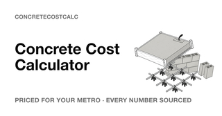 Concrete Cost Calculator screenshot