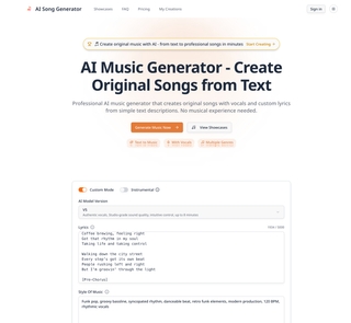 AI Music Generator - Create Songs from Text with AI screenshot