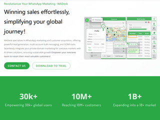 WADesk: WhatsApp Multi-Account Intelligent Management Tool screenshot