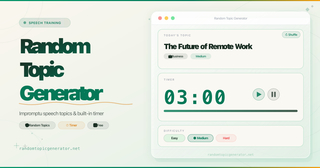 Random Topic Generator screenshot