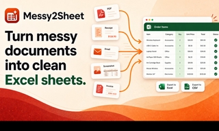 Messy2Sheet screenshot