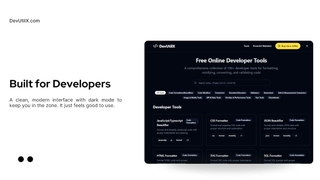 DevUtilX - 100+ free developers tools screenshot