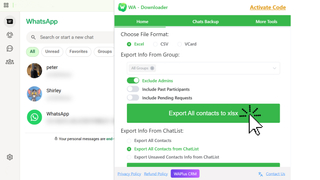 WA Contacts Extractor– Automating WhatsApp Web Contact Export screenshot