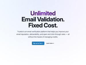 Truelist : Unlimited email validation screenshot