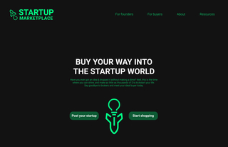 Start-up marketplace screenshot