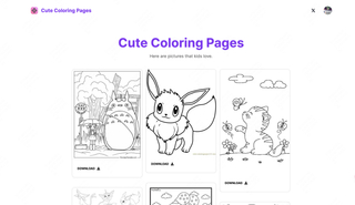Cute Coloring Pages screenshot