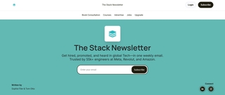 The Stack Newsletter screenshot