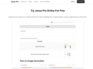 Janus Pro screenshot