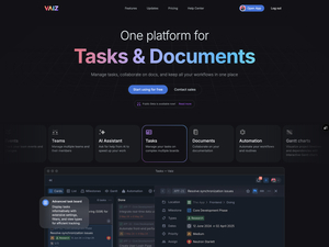Vaiz : One platform for Tasks & Documents screenshot