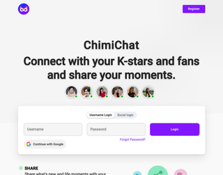 ChimiChat Connect with your K-stars and fans screenshot