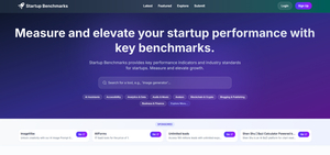 Startup Benchmarks screenshot