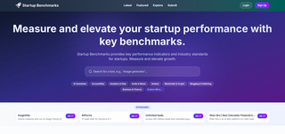 Startup Benchmarks screenshot