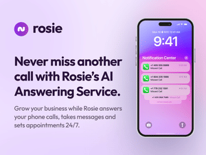 Rosie | AI Phone Answering Service screenshot