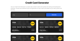 Credit Card Generator screenshot