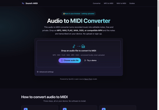 SoundToMIDI screenshot