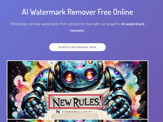 AI Watermark Remover Online: Easily remove watermark from photos with our AI Watermark Remover. screenshot