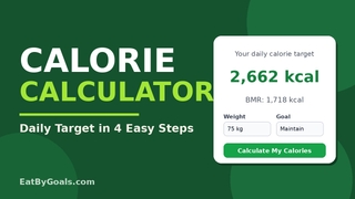 EatByGoals Calorie Calculator screenshot