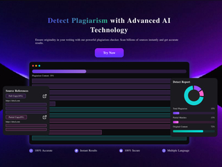 AI Plagiarism Checker : Ensure originality in your writing with our powerful plagiarism checker screenshot