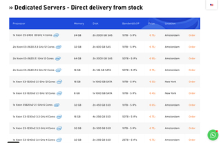 Serverion screenshot