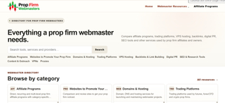 Prop Firm Webmasters screenshot