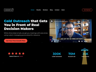Convert.ai : Generates quality B2B sales meetings with personalized AI outreach screenshot