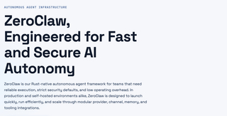 ZeroClaw – Build and Deploy Production‑Ready AI Agents screenshot