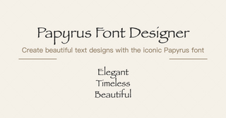 Papyrus Font Designer screenshot