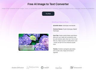 AI Image to Text: Image to Text converts images into editable text screenshot