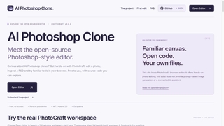 AI Photoshop Clone — Independent PhotoCraft Host screenshot