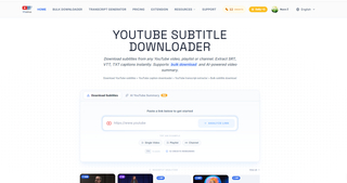 YTVidHub - Batch YouTube Subtitle Downloader & AI Mind Mapper screenshot