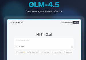 GLM-4.5 Open-Source Agentic AI Model screenshot