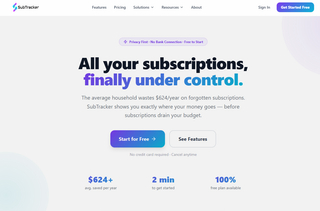 SubTracker screenshot