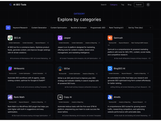 AI SEO Tools : Discover the Best AI SEO Tools in One Place screenshot
