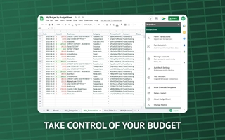 BudgetSheet screenshot