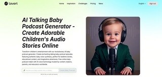 Lovart-Al Baby Podcast Generator screenshot