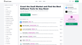 SaaS Crawler screenshot