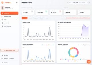 Fintrack screenshot