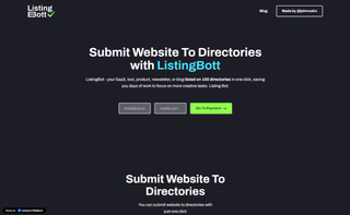 Instantly grow your reach — ListingBot lists your SaaS, product, or blog across 100+ sites. screenshot