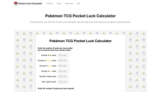 Pocket Luck Calculator screenshot